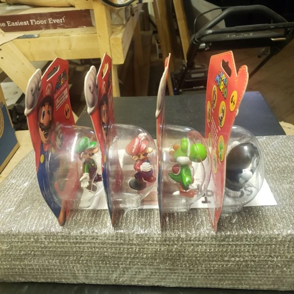 2007‎ Nintendo Super Mario Mini Figures NEW Sealed Mario Luigi Yoshi Bullet Bill